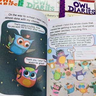 [Xả Kho!]Bộ nhập 15q - Owl Diaries Scholastic