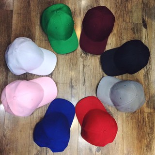 Nón Kết Trơn Thời Trang BasicM C MR & MRS CAP Chất Vải Poly Khóa Dán Nhiều Màu