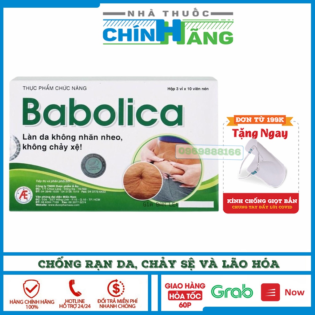 Babolica - Chống rạn da, chảy sệ và lão hóa sau sinh hộp 30 viên