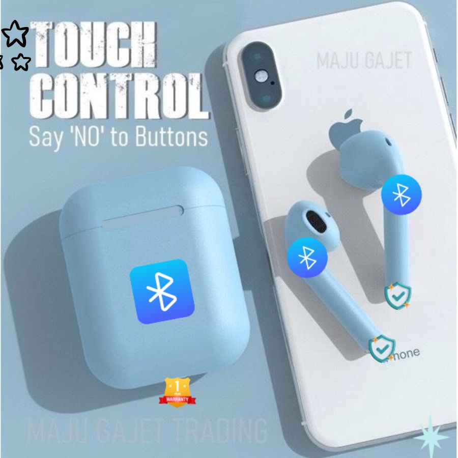 Tai Nghe Không Dây Bluetooth Thể Thao J12 TWS 5.0 Nghe Nhạc, Chơi Game Độ Trể Thấp J12_Mau -lambos_store