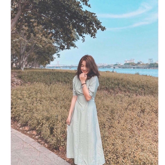 [ Mã FAMAYWA2 giảm 10K đơn 50K] Đầm suông chữ A cổ tròn ngắn tay phối dây lưng | BigBuy360 - bigbuy360.vn