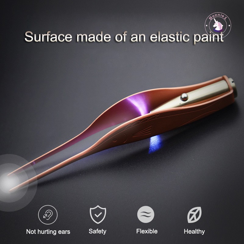 Nhíp gắp ráy tai tích hợp đèn LED vệ sinh tai cho bé