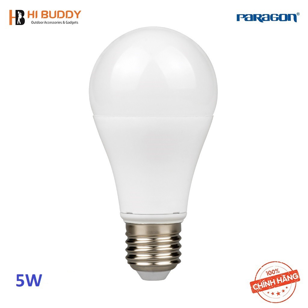 Bộ 5 Bóng Đèn Led Bulb Paragon PBCB 5W/ 7W/ 9W/ 11W/ 13W Ánh Sáng Vàng/ Trung Tính/ Trắng Hàng Chính Hãng - HIBUDDY