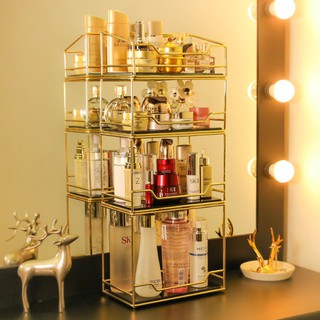 Kệ đựng mỹ phẩm mặt đá xếp tầng Order04