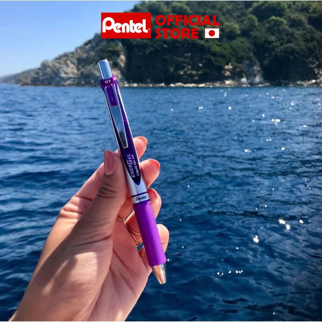 Bút Bi Pentel Energel BLN75 / BL77 /BL80 | Bút Ký Mực Gel Cao Cấp Siêu Nét Siêu Mượt | 12 Màu | Khô Nhanh Không Lem Nhòe