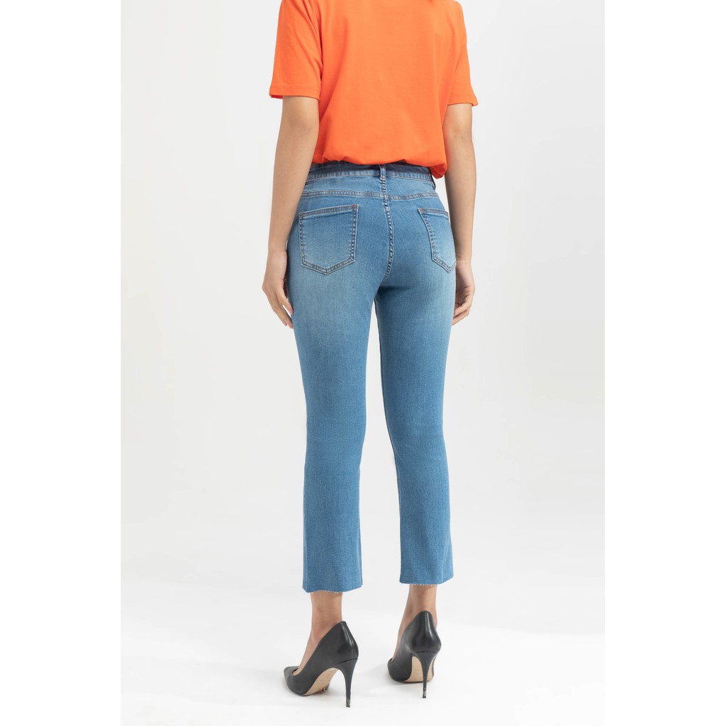 [NHẬP WABRTL5 GIẢM 10% TỐI ĐA 50K ĐH 250K ]Quần bò ống loe gấu xổ chỉ nữ IVY moda MS 25B7991