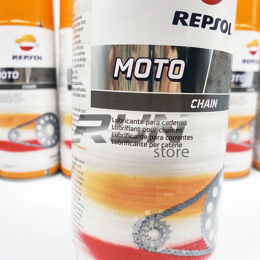 Xịt Dưỡng Sên Repsol Chain 400ml – MADE IN SPAIN – CHỐNG MÀI MÒN VÀ CHỐNG ĂN MÒN TUYỆT VỜI