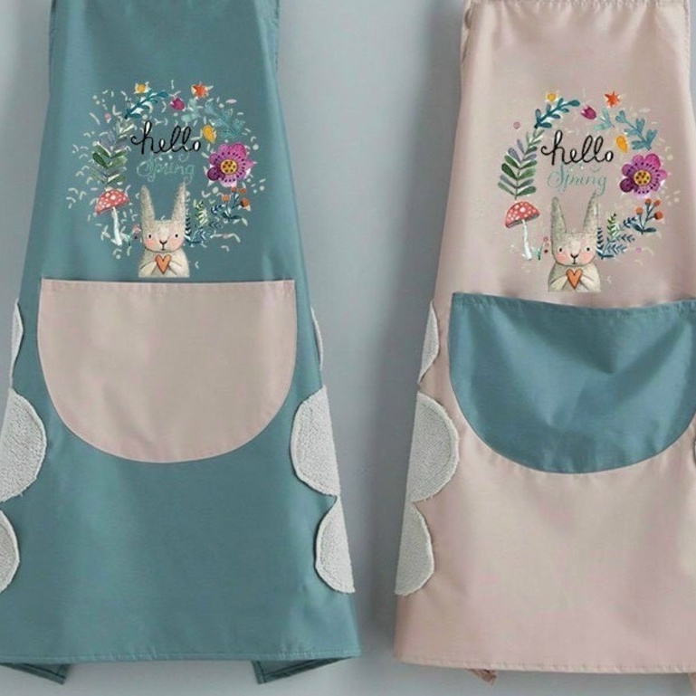 Tạp dề nấu ăn, pha chế nhà bếp cao cấp, có khăn lau hai bên, không thấm nước và bám dầu có túi đựng. nấu ăn làm bánh