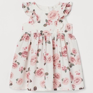 [Auth] Váy hoa hồng H&M