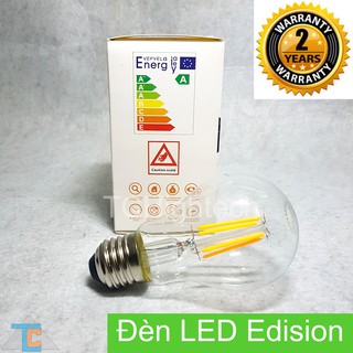 Bóng đèn LED giả dây tóc Edison Cổ điển A60 - 4W - Ánh sáng vàng 2700K