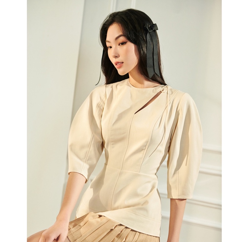 Áo có tay cut - out dáng peplum , Peace House Clothing