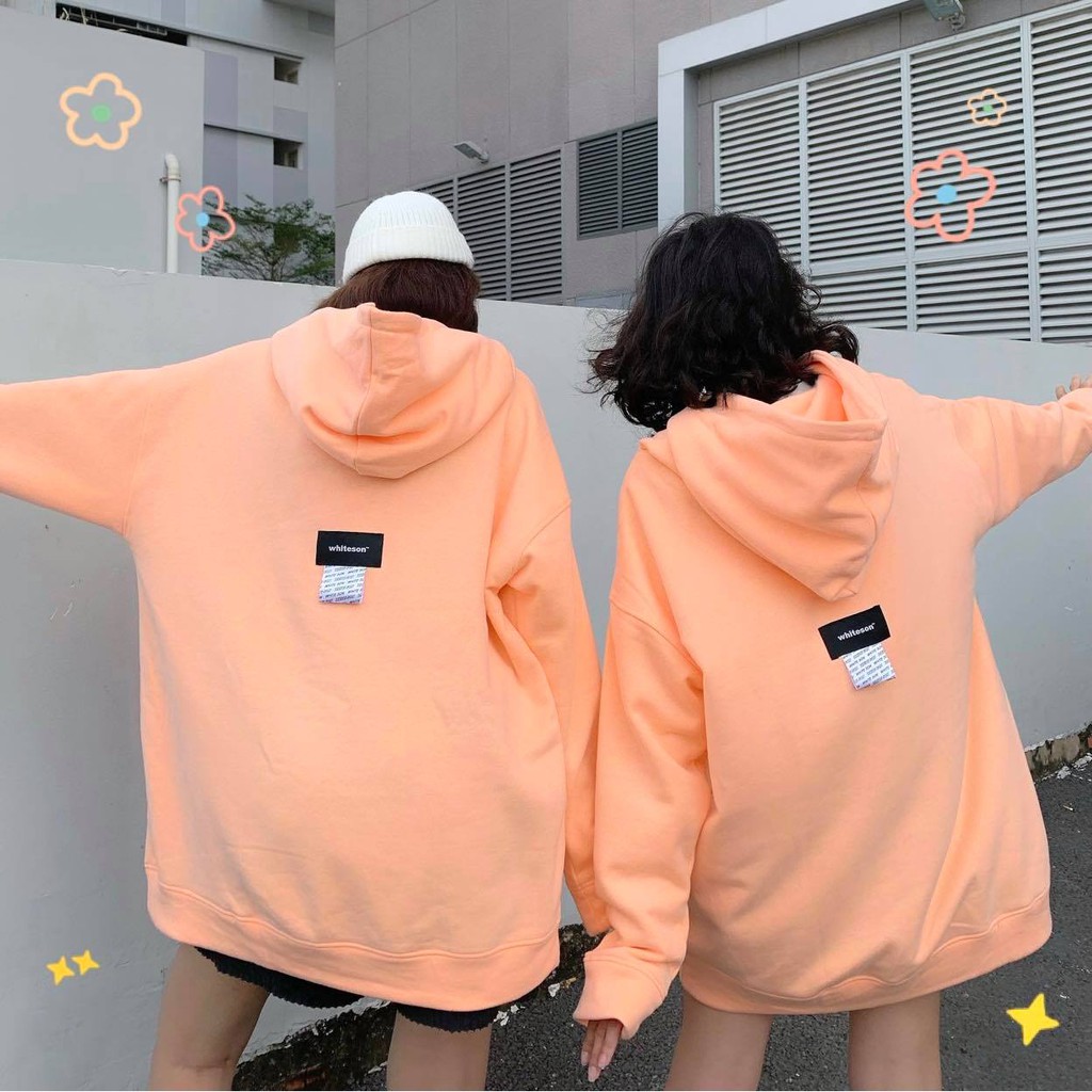 ÁO KHOÁC HOODIE WHITESON "LOGO VER2" CAM ĐÀO | BigBuy360 - bigbuy360.vn