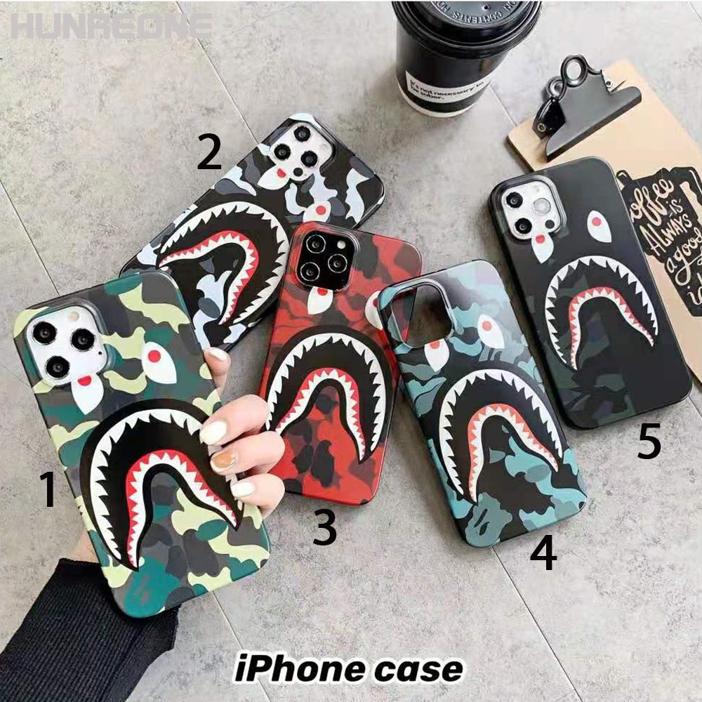 Ốp điện thoại IMD hình BAPE thương hiệu thời trang cho iPhone 12/11 Pro Max X XS XR XS MAX 7 8 Plus