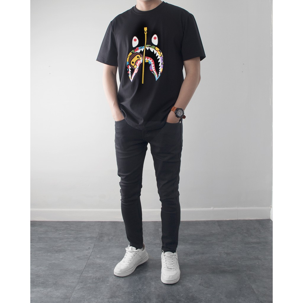 Áo thun bape babe milo shark
