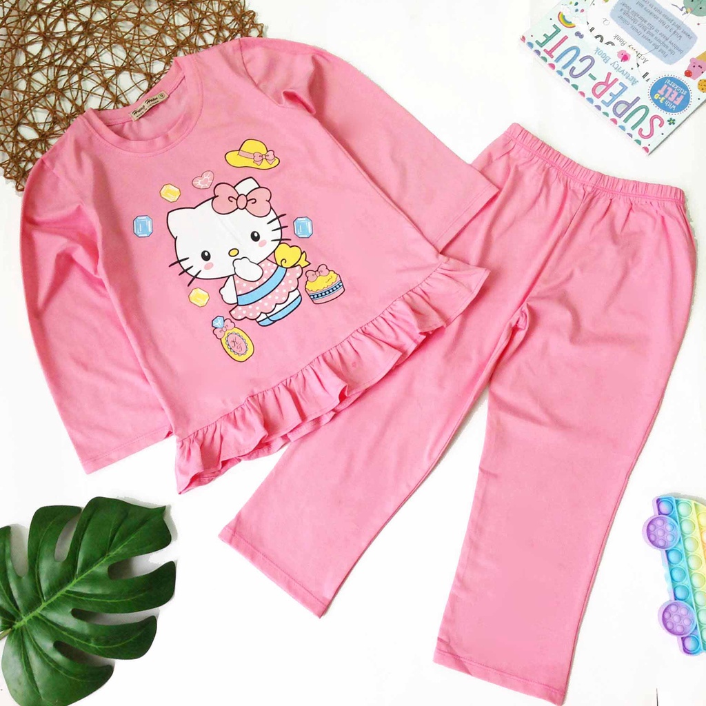 BỘ THUN TAY DÀI BÉ GÁI