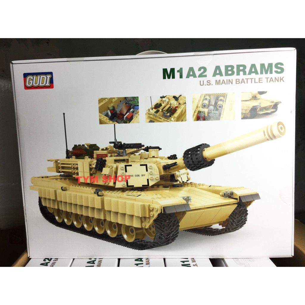 lego xe tăng chiến đấu M1A2  GuDi Tank 6102 Phiên Bản Khủng Đồ chơi Xếp hình cho bé trai xingbao