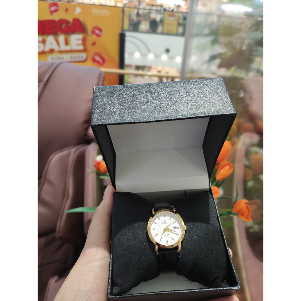 [HOT 2021] [Free Sip] [Siêu Phẩm] Đồng hồ Omega Nam nữ dây da đính đá tính tế | BigBuy360 - bigbuy360.vn