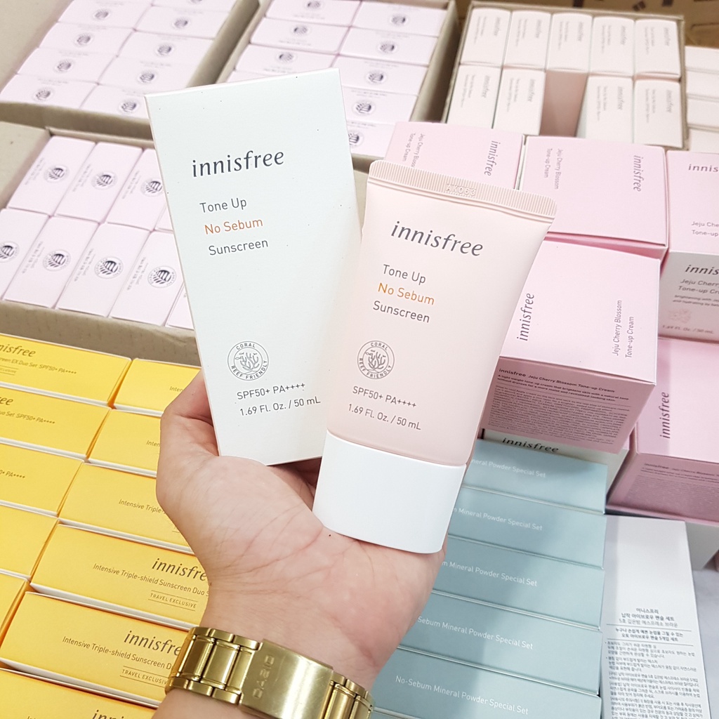 (mẫu mới ) Kem Chống Nắng Innisfree Tone Up No Sebum Sunscreen