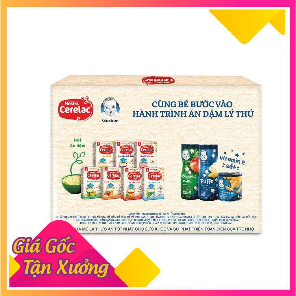 [MKB Gifts] Combo 2 Gói Bột Ăn Dặm Nestle CERELAC Lúa Mỳ Sữa Dinh Dưỡng 20g/Gói