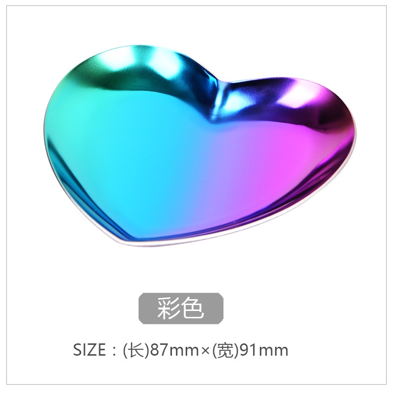 Khay Đựng Trang Sức Hình Trái Tim Bằng Kim Loại Phong Cách Bắc Âu