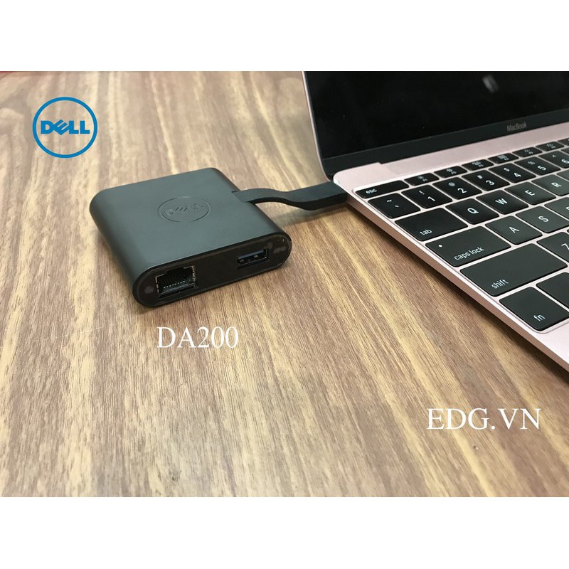 Bộ chuyển đổi Dell DA200 USB-C 4 in1 - USB-C DA200