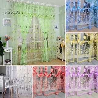 Rèm cửa bằng vải họa tiết hoa tulip kích thước 1x2m đáng yêu thời trang