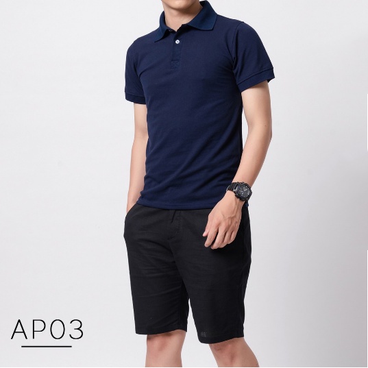Áo polo nam VERATINO cổ dệt chất cotton co dãn thoải mái