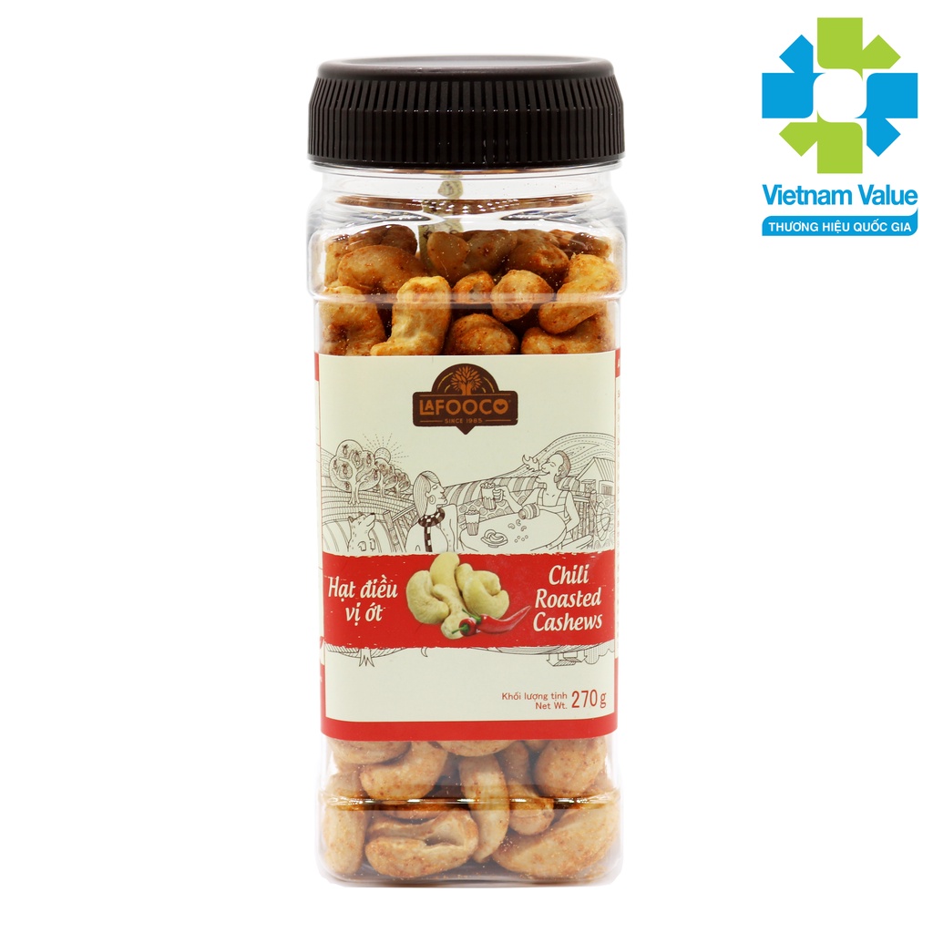 Hạt Điều Vị Ớt 270g LAFOOCO Chili Roasted Cashew Nuts