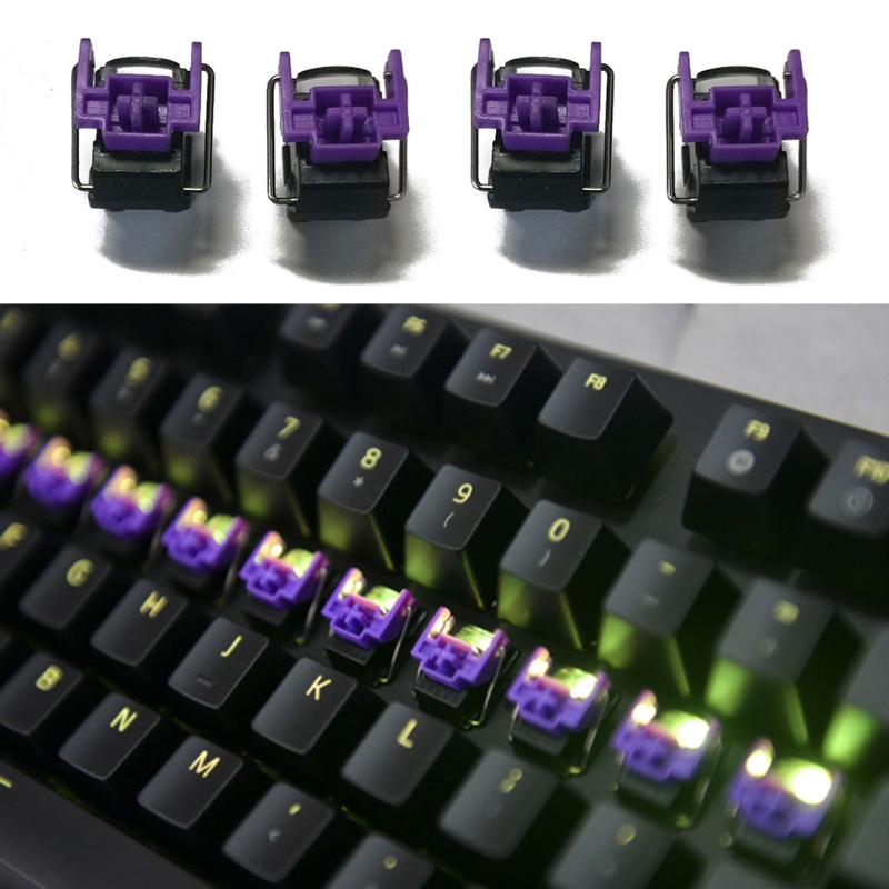 Set 4 Công Tắc Quang Học Razer Màu Tím Chuyên Dụng Cho Razer Huntsman Elite