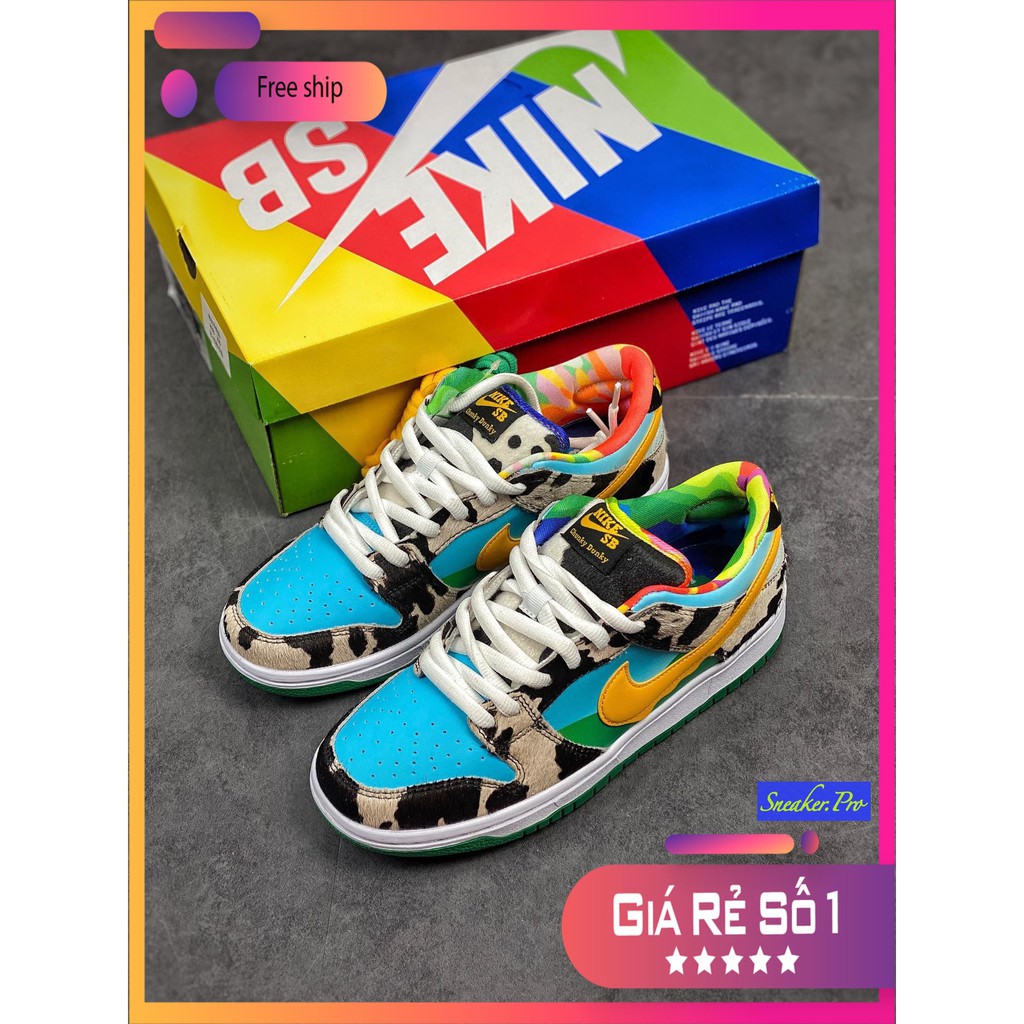 ( FULL BOX ) Giày thể thao Air Jordan SB Dunk Low Ben & Jerry's Chunky Dunky bò sữa siêu đẹp cho nam nữ