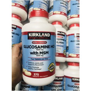 Glucosamine HCL 1500mg Kirkland With MSM 1500mg Hộp 375 Viên