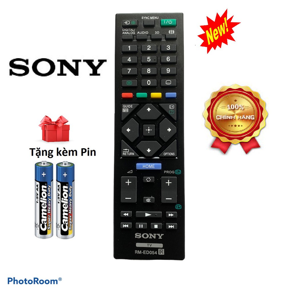 Điều khiển tivi Sony RM-ED054 Smat LCD LED KDL-32R420A KDL-40R470A - Chính hãng [ tặng kèm pin]
