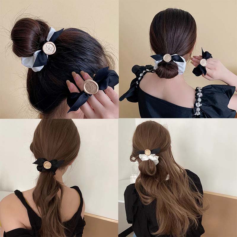 Dây Buộc Tóc Co Giãn Hình Nơ Xinh Xắn Cho Nữ