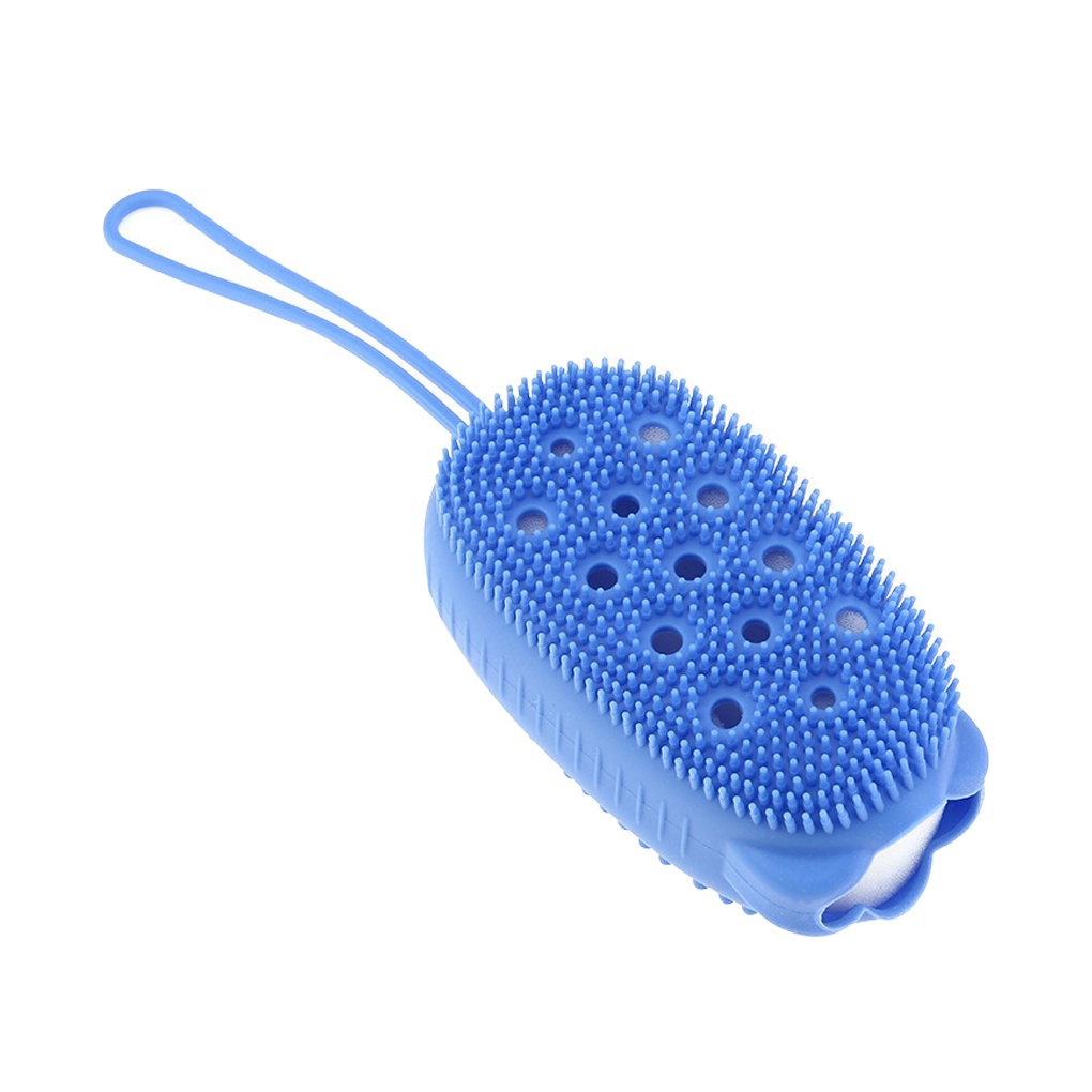 Bàn chải tắm tẩy tế bào chết toàn thân bằng silicon hoạt hình cầm tay cho trẻ em