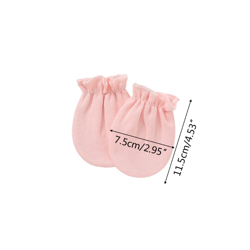 1 Đôi Găng Tay Cotton Mềm Bảo Vệ Chống Trầy Xước Cho Bé Sơ Sinh
