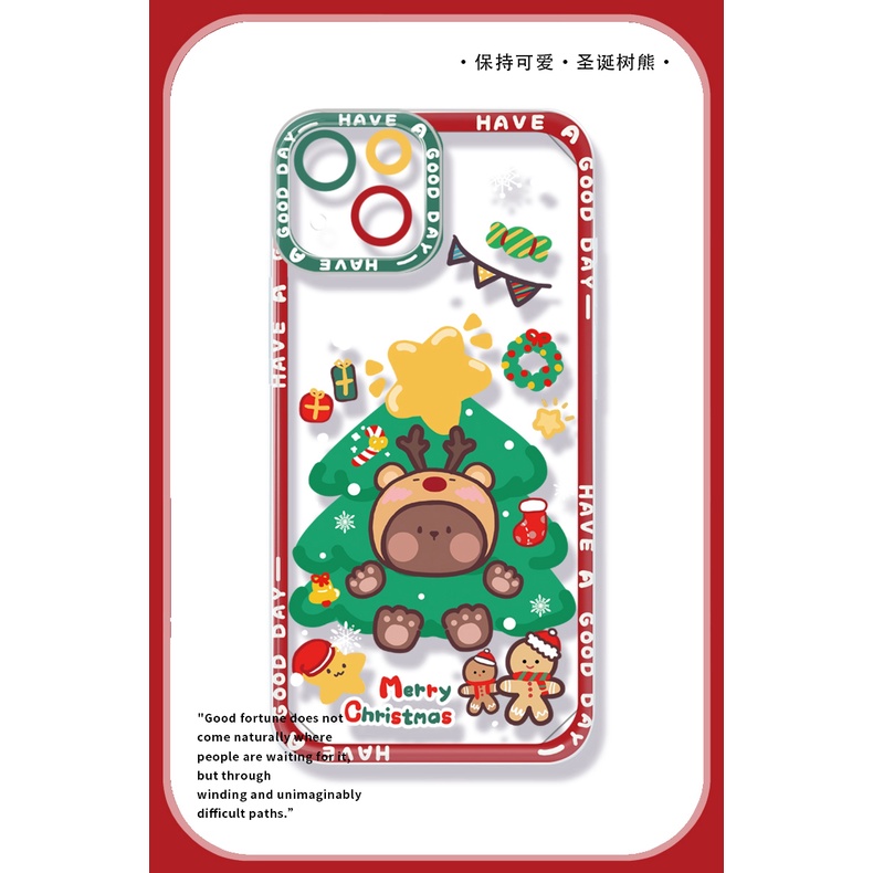 Ốp Điện Thoại TPU Dẻo In Hình Giáng Sinh Tuần Lộc IPhone11 12Pro 12Promax 12mini 11PRO Max 13 13PRO Max Xs Max XR 7 8 Plus