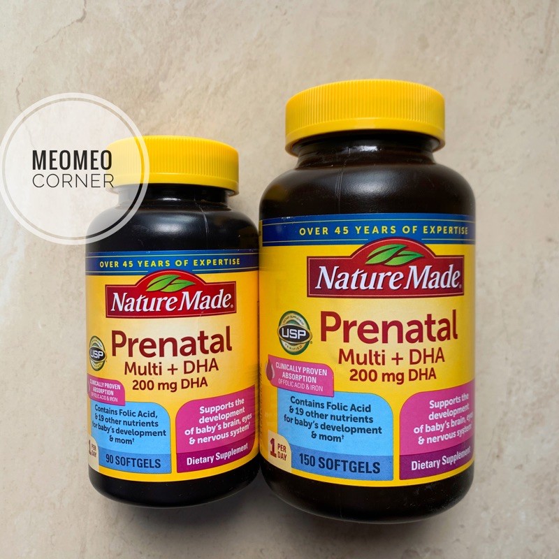 [Mẫu mới] Vitamin Prenatal bầu 90 viên và 150 viên Mỹ