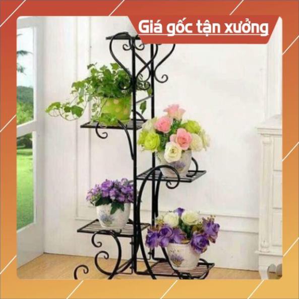 Kệ để cây cảnh 5 tầng bằng sắt đế vuông