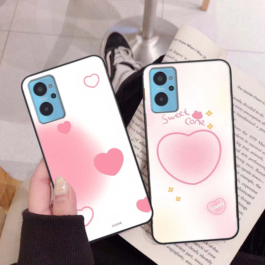 Ốp Realme 9i in hình trái tim, caro kẹo ngọt đầy cá tính siêu đẹp siêu chất
