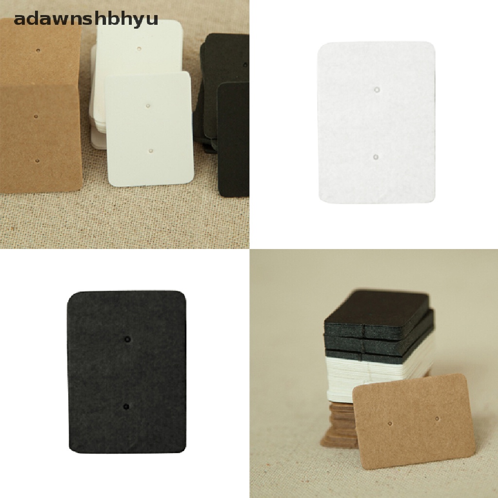 Set 50 Thẻ Giấy Kraft Treo Khuyên Tai Trưng Bày