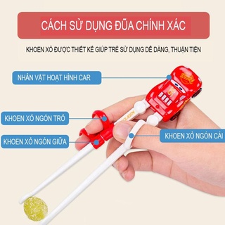 Đũa tập ăn 3D hình McQueen Disney