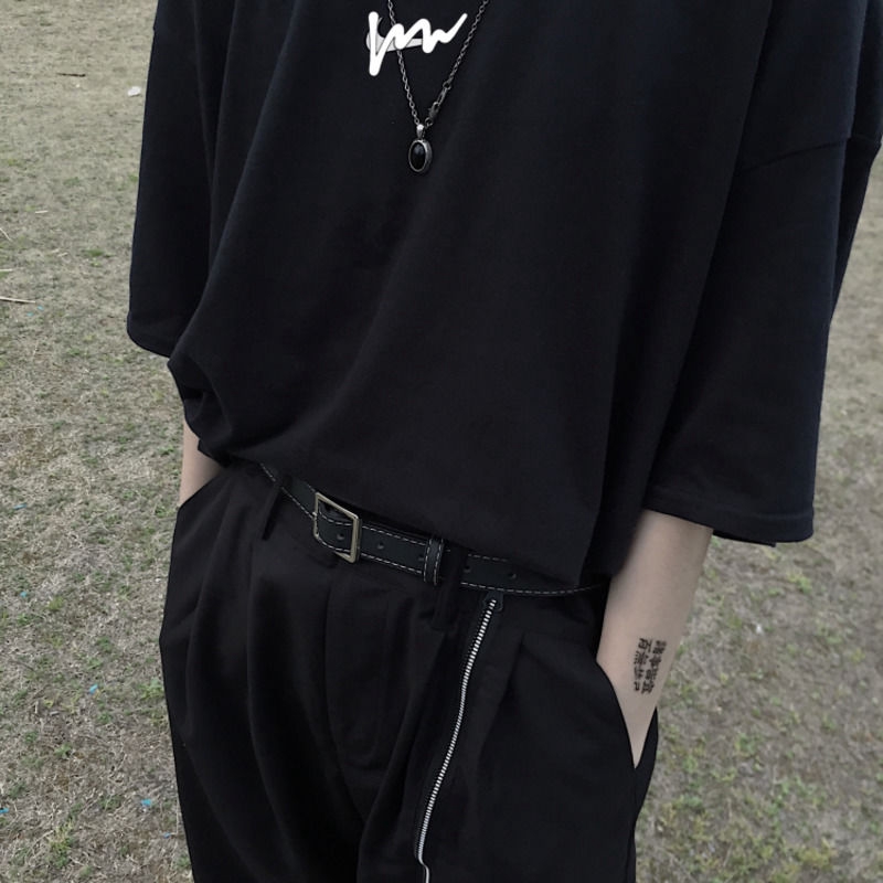 Thắt lưng đơn giản có khóa vuông thời trang harajuku 167015