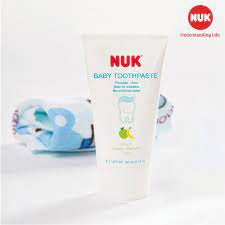 Kem đánh răng trẻ em NUK không chứa flour ( xuất xứ Đức) dành cho trẻ từ 3 tháng tuổi 50ml