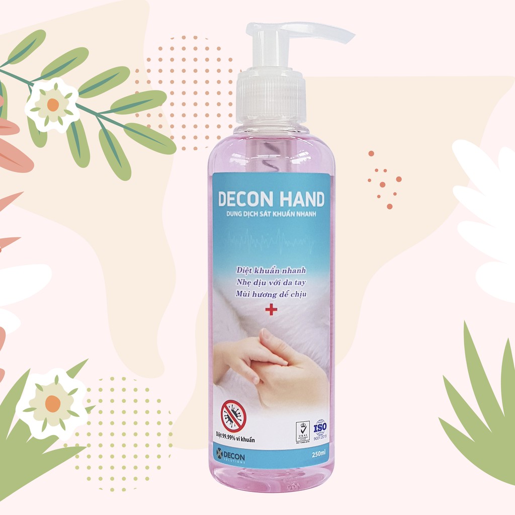 Dung Dịch Rửa Tay Nhanh - DECON HAND Chai 250ml - Không Gây Khô Da | BigBuy360 - bigbuy360.vn