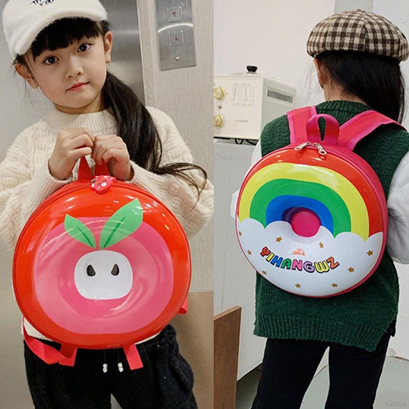 Ba Lô Hình Vỏ Trứng In Họa Tiết Trái Cây Hoạt Hình Thiết Kế Dễ Thương Cho Bé