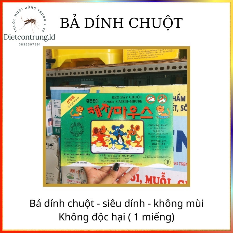 Bả dính chuột - Siêu bám dính - không mùi, không độc hại .