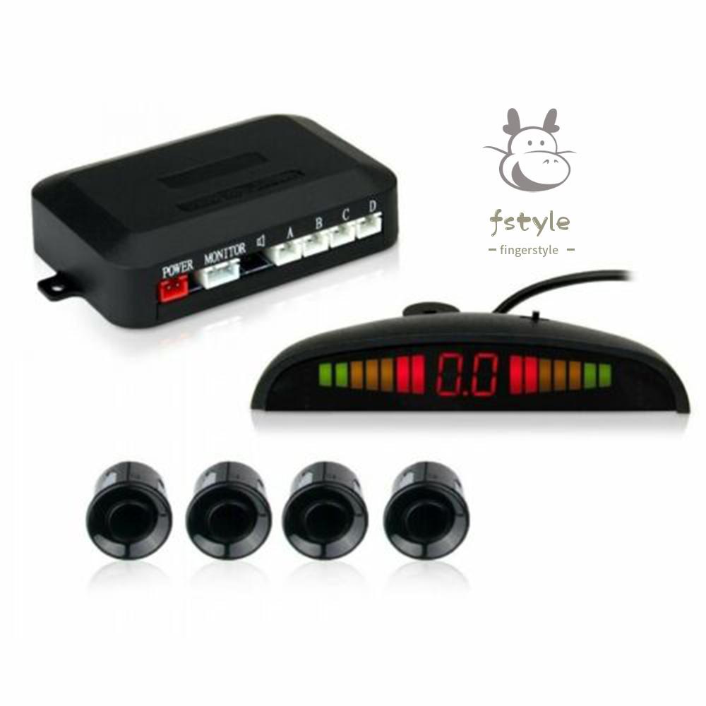 Bộ cảm biến lùi xe hơi màn hình kỹ thuật số màu đen | BigBuy360 - bigbuy360.vn