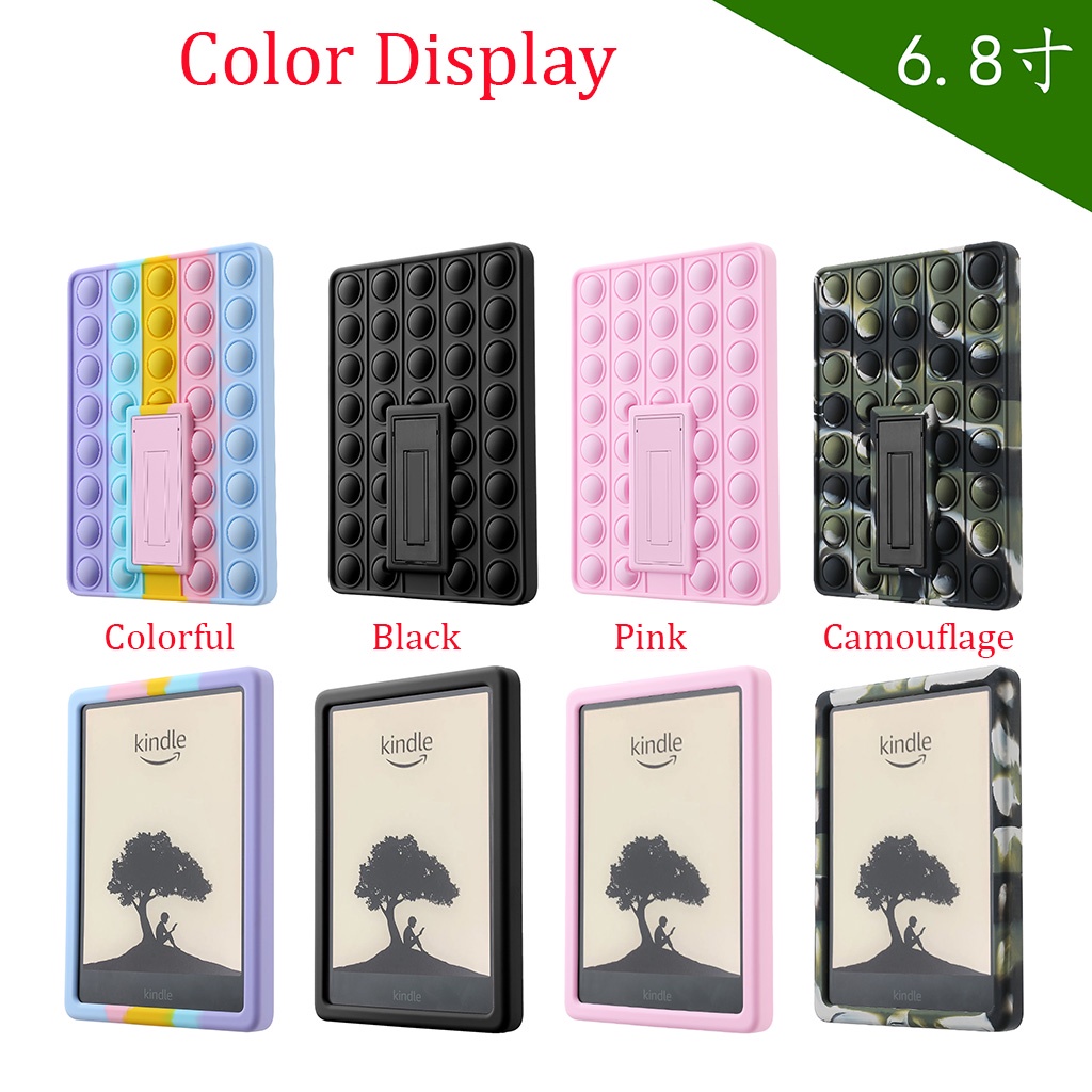 Ốp Điện Thoại Silicon Mềm Kèm Chân Đỡ Chữ Ký Cho Kindle Paperwhite 11th 2021 6.8 "M2L3EK M2L4EK