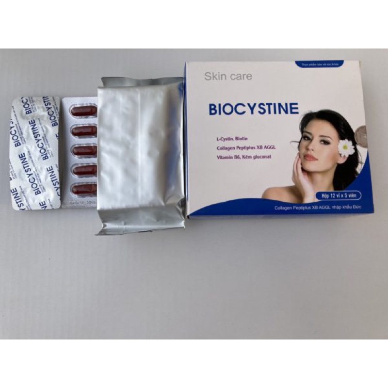 Viên uống Biocystine Đẹp Da_Chống Lão Hoá_Ngừa Rụng Tóc - Hộp 60 viên | BigBuy360 - bigbuy360.vn