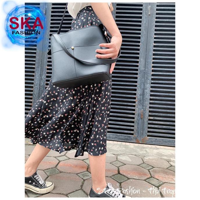 [Mã FAMAYWA giảm 10K đơn 50K] Chân Váy Voan Vintage Midi Dáng Dài 2 Lớp Nhiều Màu - SKA | BigBuy360 - bigbuy360.vn